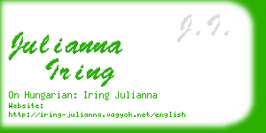 julianna iring business card